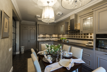Cozinha cinza: 50 tons de variações interiores. 250+ combinações (foto) no design