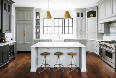 Cozinha cinza: 50 tons de variações interiores. 250+ combinações (foto) no design