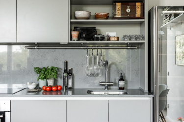 Cozinha cinza: 50 tons de variações interiores. 250+ combinações (foto) no design