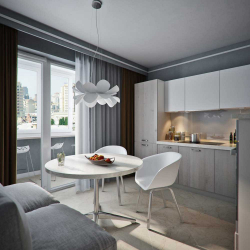 Cozinha cinza: 50 tons de variações interiores. 250+ combinações (foto) no design
