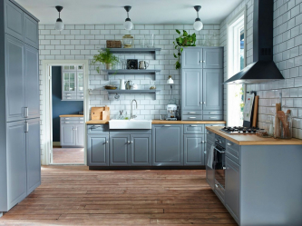Cozinha cinza: 50 tons de variações interiores. 250+ combinações (foto) no design