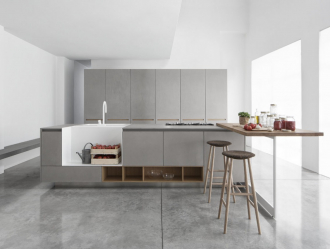 Cozinha cinza: 50 tons de variações interiores. 250+ combinações (foto) no design
