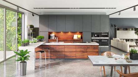 Cozinha cinza: 50 tons de variações interiores. 250+ combinações (foto) no design