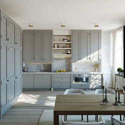 Cozinha cinza: 50 tons de variações interiores. 250+ combinações (foto) no design
