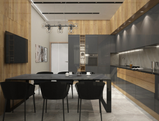 Cozinha cinza: 50 tons de variações interiores. 250+ combinações (foto) no design