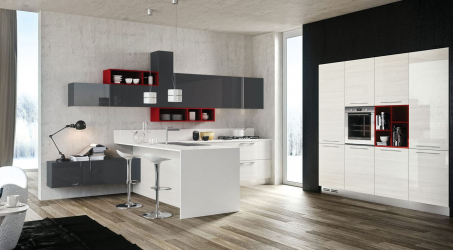 Cozinha cinza: 50 tons de variações interiores. 250+ combinações (foto) no design