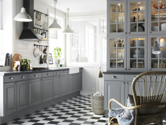 Cozinha cinza: 50 tons de variações interiores. 250+ combinações (foto) no design