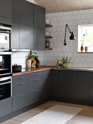 Cozinha cinza: 50 tons de variações interiores. 250+ combinações (foto) no design