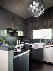 Cozinha cinza: 50 tons de variações interiores. 250+ combinações (foto) no design