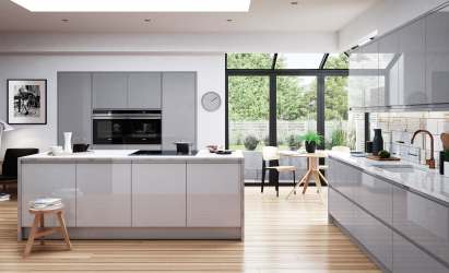 Cozinha cinza: 50 tons de variações interiores. 250+ combinações (foto) no design
