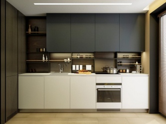 Cozinha cinza: 50 tons de variações interiores. 250+ combinações (foto) no design