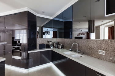 Cozinha cinza: 50 tons de variações interiores. 250+ combinações (foto) no design