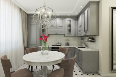 Cozinha cinza: 50 tons de variações interiores. 250+ combinações (foto) no design