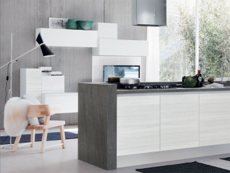 Cozinha cinza: 50 tons de variações interiores. 250+ combinações (foto) no design