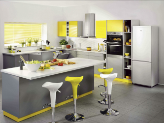Cozinha cinza: 50 tons de variações interiores. 250+ combinações (foto) no design