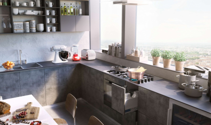 Cozinha cinza: 50 tons de variações interiores. 250+ combinações (foto) no design