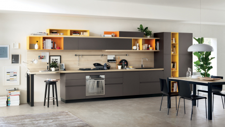 Cozinha cinza: 50 tons de variações interiores. 250+ combinações (foto) no design