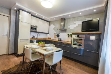 Cozinha cinza: 50 tons de variações interiores. 250+ combinações (foto) no design