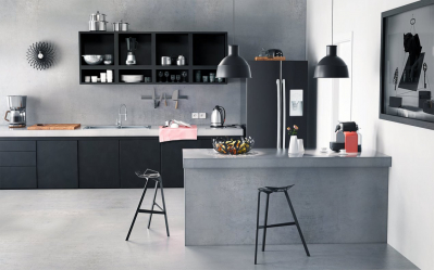 Cozinha cinza: 50 tons de variações interiores. 250+ combinações (foto) no design