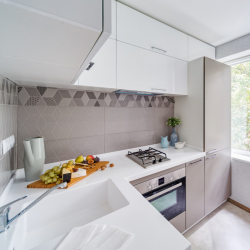 Cozinha cinza: 50 tons de variações interiores. 250+ combinações (foto) no design