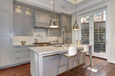 Cozinha cinza: 50 tons de variações interiores. 250+ combinações (foto) no design