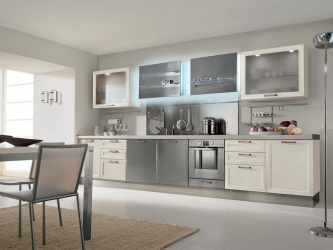 Cozinha cinza: 50 tons de variações interiores. 250+ combinações (foto) no design