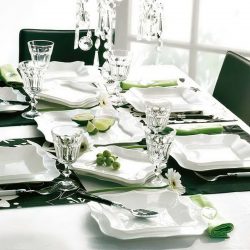 Configuração de mesa festiva (mais de 280 fotos): Tecnologia e regras para organizar refeições