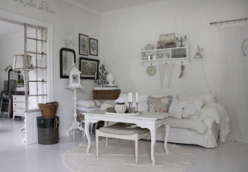 Shabby chic no interior: Como decorar um apartamento no estilo de shebbi-chic? 210+ (foto) para quarto, cozinha, sala de estar