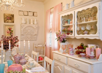 Shabby chic no interior: Como decorar um apartamento no estilo de shebbi-chic? 210+ (foto) para quarto, cozinha, sala de estar