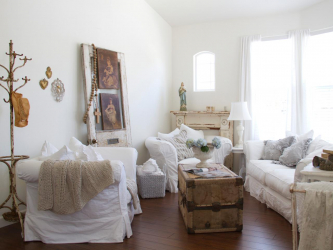 Shabby chic no interior: Como decorar um apartamento no estilo de shebbi-chic? 210+ (foto) para quarto, cozinha, sala de estar