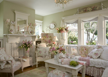 Shabby chic no interior: Como decorar um apartamento no estilo de shebbi-chic? 210+ (foto) para quarto, cozinha, sala de estar
