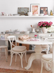 Shabby chic no interior: Como decorar um apartamento no estilo de shebbi-chic? 210+ (foto) para quarto, cozinha, sala de estar