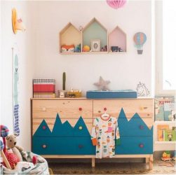 Guarda-roupa no berçário: Como não cometer um erro com a escolha? 205+ (foto) design com opções (guarda-roupa de correr, canto, built-in)