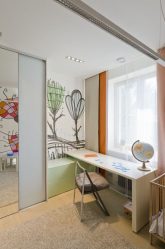 Guarda-roupa no berçário: Como não cometer um erro com a escolha? 205+ (foto) design com opções (guarda-roupa de correr, canto, built-in)