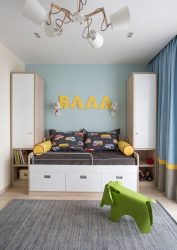 Guarda-roupa no berçário: Como não cometer um erro com a escolha? 205+ (foto) design com opções (guarda-roupa de correr, canto, built-in)