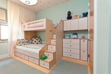 Guarda-roupa no berçário: Como não cometer um erro com a escolha? 205+ (foto) design com opções (guarda-roupa de correr, canto, built-in)