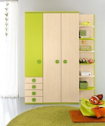 Guarda-roupa no berçário: Como não cometer um erro com a escolha? 205+ (foto) design com opções (guarda-roupa de correr, canto, built-in)