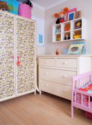 Guarda-roupa no berçário: Como não cometer um erro com a escolha? 205+ (foto) design com opções (guarda-roupa de correr, canto, built-in)