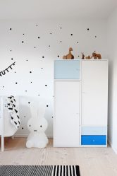 Guarda-roupa no berçário: Como não cometer um erro com a escolha? 205+ (foto) design com opções (guarda-roupa de correr, canto, built-in)