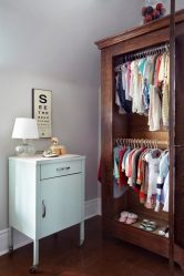 Guarda-roupa no berçário: Como não cometer um erro com a escolha? 205+ (foto) design com opções (guarda-roupa de correr, canto, built-in)
