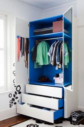 Guarda-roupa no berçário: Como não cometer um erro com a escolha? 205+ (foto) design com opções (guarda-roupa de correr, canto, built-in)