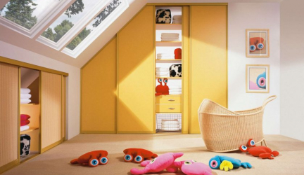 Guarda-roupa no berçário: Como não cometer um erro com a escolha? 205+ (foto) design com opções (guarda-roupa de correr, canto, built-in)