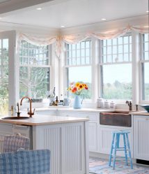Como costurar cortinas para a cozinha com as próprias mãos? 70+ Idéias de fotos elegantes + Comentários