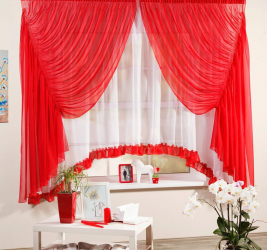 Beleza do ar: cortinas de organza irá adicionar um estilo sofisticado para sua casa. 195+ (Fotos) das variantes brancas combinadas e curtas. Segredos das compras certas