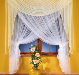 Beleza do ar: cortinas de organza irá adicionar um estilo sofisticado para sua casa. 195+ (Fotos) das variantes brancas combinadas e curtas. Segredos das compras certas