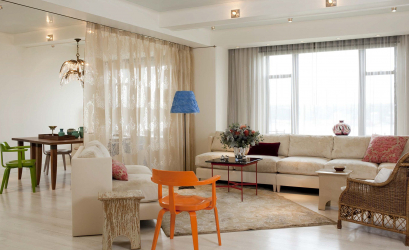 Beleza do ar: cortinas de organza irá adicionar um estilo sofisticado para sua casa. 195+ (Fotos) das variantes brancas combinadas e curtas. Segredos das compras certas
