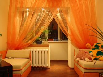 Beleza do ar: cortinas de organza irá adicionar um estilo sofisticado para sua casa. 195+ (Fotos) das variantes brancas combinadas e curtas. Segredos das compras certas