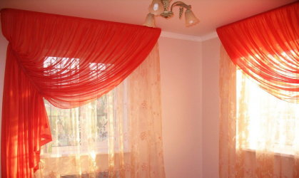 Beleza do ar: cortinas de organza irá adicionar um estilo sofisticado para sua casa. 195+ (Fotos) das variantes brancas combinadas e curtas. Segredos das compras certas