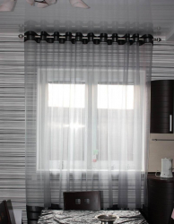 Beleza do ar: cortinas de organza irá adicionar um estilo sofisticado para sua casa. 195+ (Fotos) das variantes brancas combinadas e curtas. Segredos das compras certas