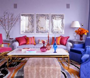 Cor lilás no interior - 210+ (foto) Grande variedade e combinação de cores